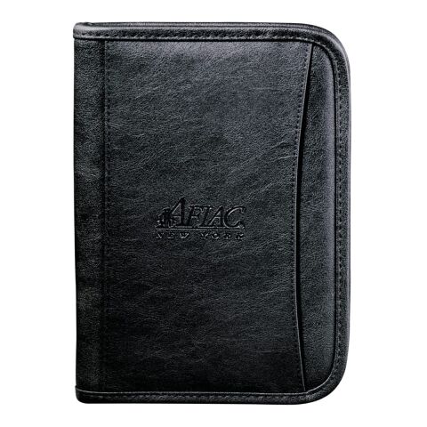 DuraHyde Jr. Zippered Padfolio Standard | Black | No Imprint | not available | not available