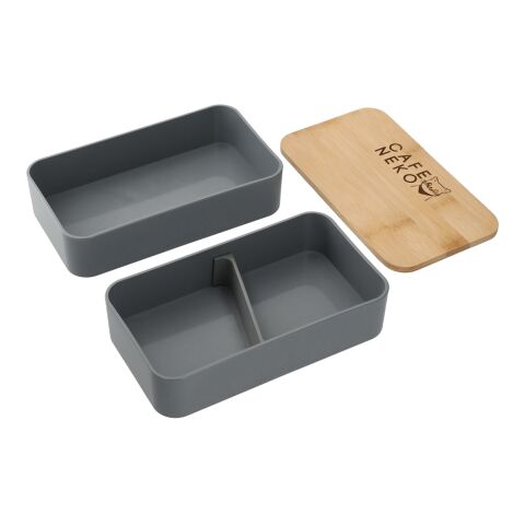 Stackable Bamboo Fiber Bento Box Standard | Gray | No Imprint | not available | not available