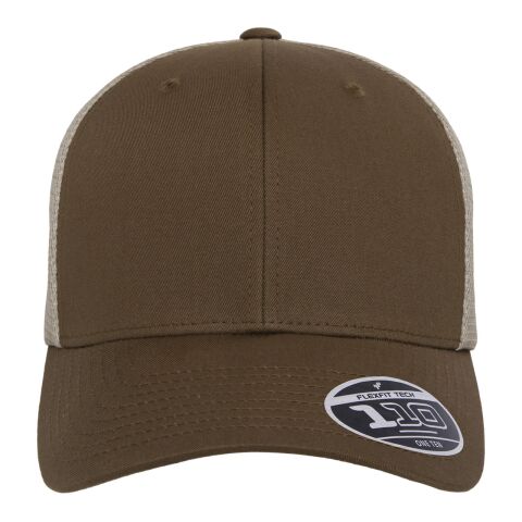 Adult 110® Adjustable Mesh Cap Brown-Khaki | CUSTOM (OS) | No Imprint | not available | not available