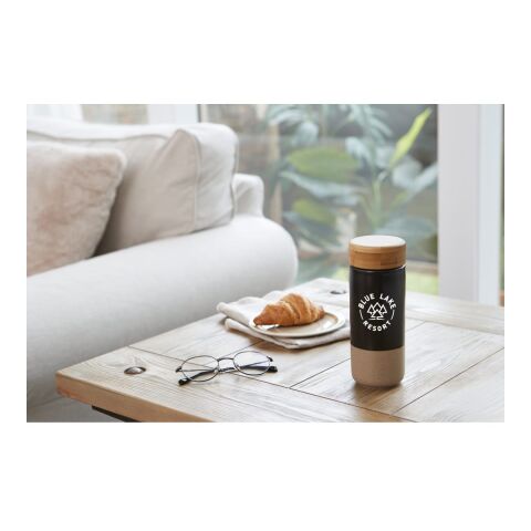 Arlo Ceramic Tumbler with Bamboo lid 11oz Standard | Black | No Imprint | not available | not available