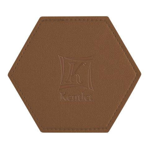 Leatherette Coaster Brown | No Imprint | not available | not available