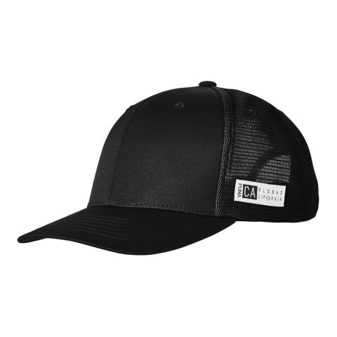 Adult 110 Snapback Trucker Cap Black | CUSTOM (OS) | No Imprint | not available | not available