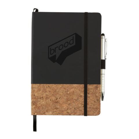 5.5&quot; x 8.5&quot; Lucca Cork Hard Bound JournalBook® Standard | Black | No Imprint | not available | not available