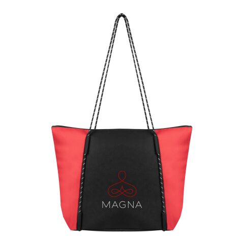 Rope Tote Bag With 100% Rpet Material Red with Black | No Imprint | not available | not available