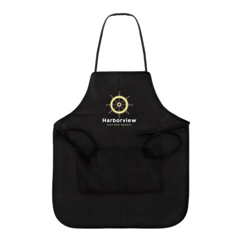 Non-Woven Full Apron Black | No Imprint | not available | not available