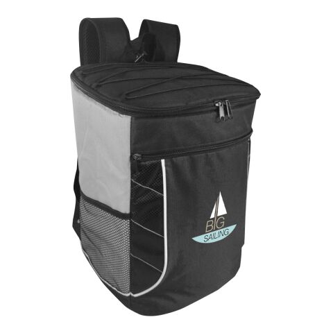 Take A Hike Cooler Backpack Standard | Gray/Black | Silk Screen | Front | 5.00 Inches × 6.00 Inches