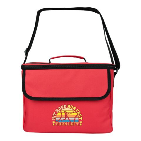 Chill Zone 12 Pk. Cooler Bag Red | 1-color Screen Print | Side1 | 8.00 Inches × 3.00 Inches