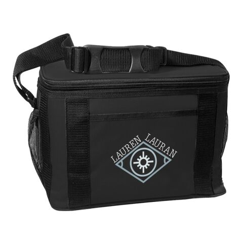 Jumbo Kooler Bag Black | 1-color Screen Print | Front | 5.00 Inches × 3.50 Inches