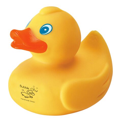 Rubber Duck Yellow | 1 color Pad Print | Front | 1.25 Inches × 0.38 Inches