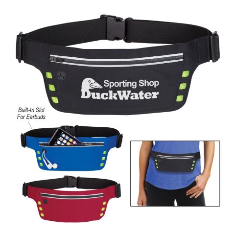 Running Belt With Safety Strip And Lights Blue | No Imprint | not available | not available