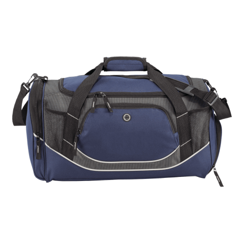 Luxurious Weekender Embroidered Navy Canvas Duffel Bag