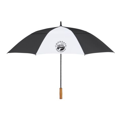 58&quot; Recycled Golf Umbrella Black-White | No Imprint | not available | not available