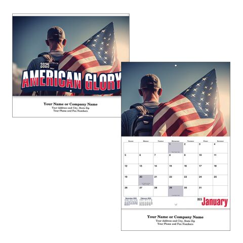 American Glory Stapled Wall Calendar White | No Imprint | not available | not available