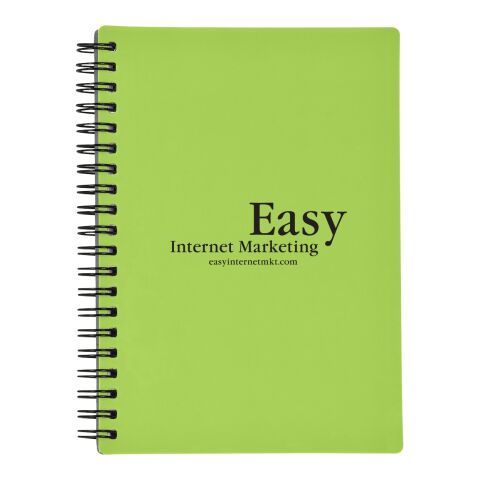 RUBBERY SPIRAL NOTEBOOK Lime | No Imprint | not available | not available