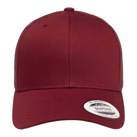 Adult Retro Trucker Cap Burgundy | CUSTOM (OS) | No Imprint | not available | not available