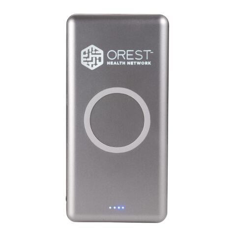 UL Listed Light Up Qi 10000 Wireless Power Bank Standard | Gunmetal | No Imprint | not available | not available