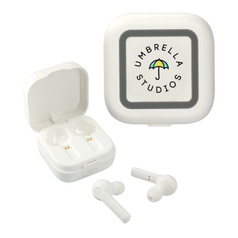 TWS Auto Pair Earbuds &amp; Wireless Pad Power Case Standard | White | No Imprint | not available | not available
