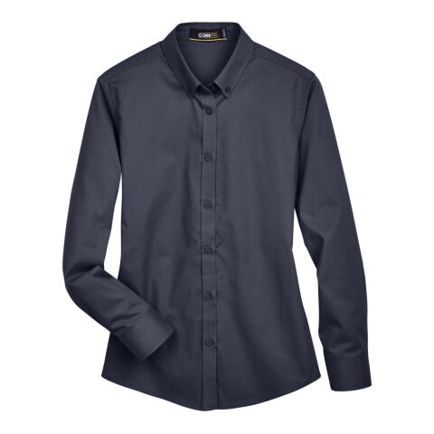 Ladies&#039; Operate Long-Sleeve Twill Shirt Graphite | M | No Imprint | not available | not available