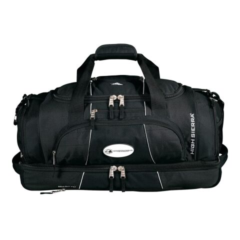 High Sierra® Colossus 26&quot; Drop Bottom Duffel Bag Standard | Black | No Imprint | not available