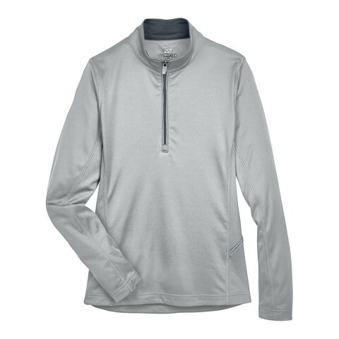 Ladies&#039; Cool &amp; Dry Sport Quarter-Zip Pullover Gray | M | No Imprint | not available | not available