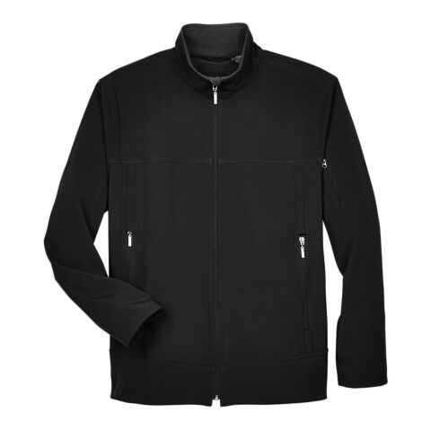 Men&#039;s Three-Layer Fleece Bonded Performance Soft Shell Jacket Black | L | No Imprint | not available | not available
