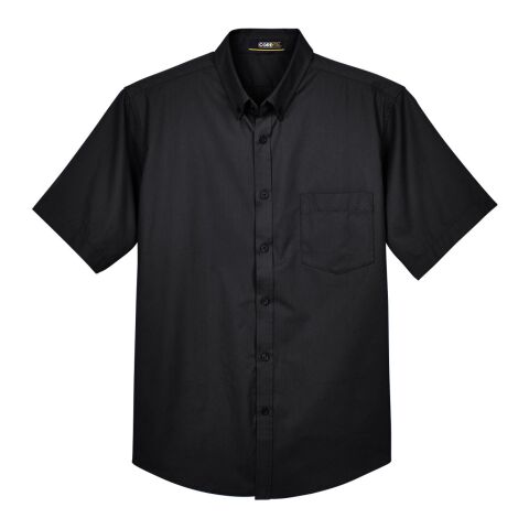 Men&#039;s Tall Optimum Short-Sleeve Twill Shirt Black | CUSTOM (LT) | No Imprint | not available | not available