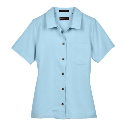 Ladies&#039; Cabana Breeze Camp Shirt Ice Blue | S | No Imprint | not available | not available