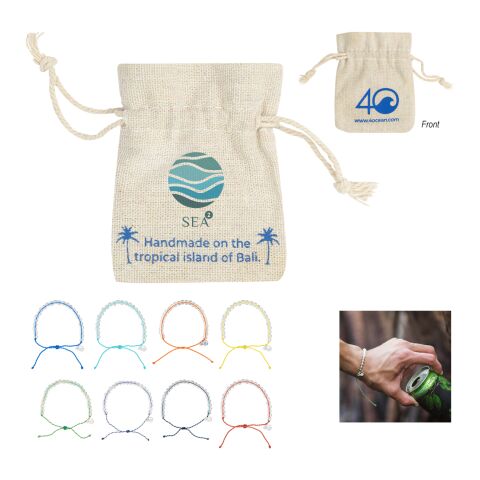 4ocean® Bracelet with Hemp Bag Blue | No Imprint | not available | not available