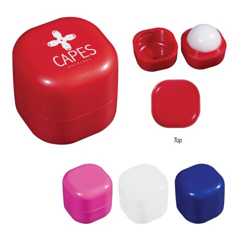 Lip Moisturizer Cube Red | 1-color Screen Print | Top