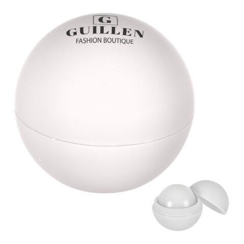 Rubberized Lip Moisturizer Ball White | No Imprint | not available