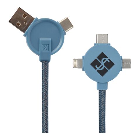 5 Ft. 3-In-1 Lithium CC - Charging Cable Blue | No Imprint | not available | not available