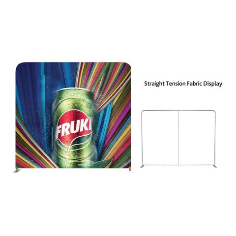 8&#039; Straight Tension Fabric Display White | No Imprint | not available | not available