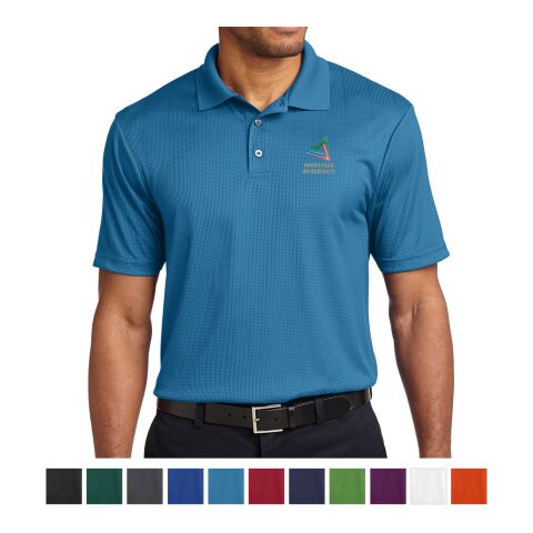 Port Authority® Performance Fine Jacquard Polo Black | XS | 1-color Screen Print | Back