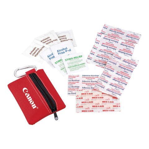Zippered 20-Piece First Aid Pouch Standard | Red | No Imprint | not available | not available