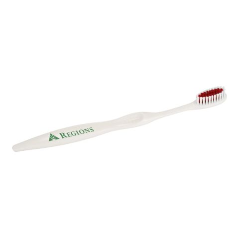 Value Adult Wellness 3-Piece Kit Red | 1 color Screen Print |  - Centered On Toothbrush | 2.25 Inches × 0.25 Inches