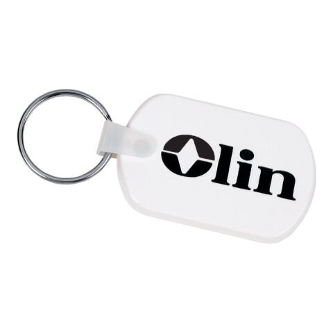 Rectangular Soft Key Tag Standard | White | No Imprint | not available | not available