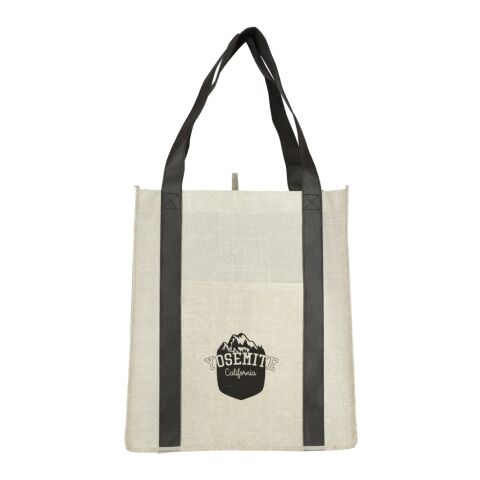 Neptune Recycled Non-Woven Grocery Tote Standard | Black | No Imprint | not available | not available