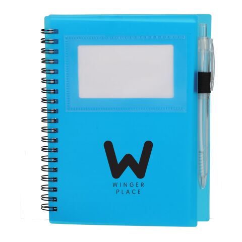 5&quot; x 7&quot; FSC® Recycled Star Spiral Notebook with Pe Standard | Transparent-Blue | No Imprint | not available | not available