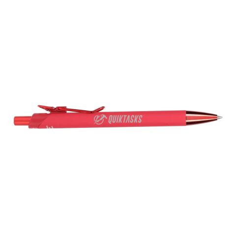 Metallic Recycled Aluminum Soft Touch Gel Pen Standard | Red | No Imprint | not available | not available