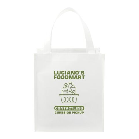 Double Laminated Wipeable Grocery Tote Standard | White | No Imprint | not available | not available