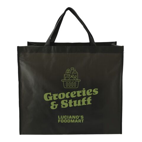 Double Laminated Wipeable Jumbo Tote Standard | Black | No Imprint | not available | not available