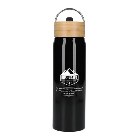 Billy 26oz ECO Aluminum Bottle w/ FSC Bamboo Lid Black | No Imprint | not available | not available