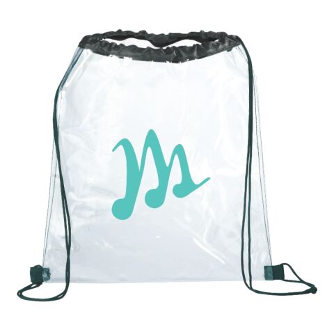 Rally Clear Drawstring Bag Standard | Black | No Imprint | not available | not available