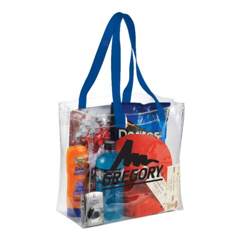 Rally Clear Stadium Tote Standard | Royal Blue | No Imprint | not available | not available