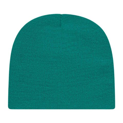 Cap America Knit Beanie Teal | Embroidery |  - Left Side Panel | 2.25 Inches × 2.00 Inches