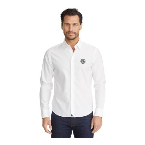 Las Cases Wrinkle-Free Long Sleeve Shirt Slim-Men&#039;s Standard | White | M | No Imprint | not available | not available