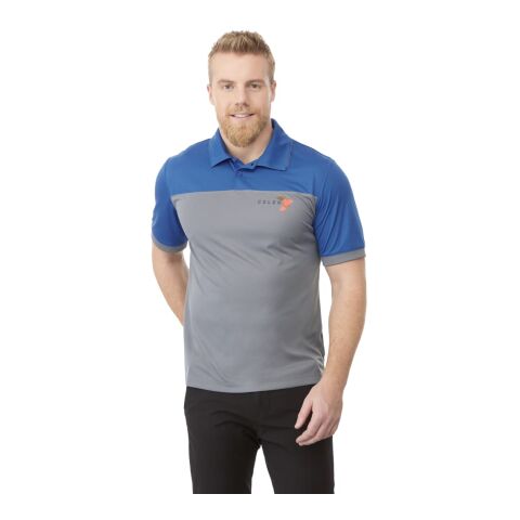 Men&#039;s MACK Short Sleeve Polo Standard | Olympic Blue-Steel Grey | S | No Imprint | not available | not available