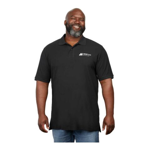 PALO Short Sleeve 100% Cotton Pique Polo - Men&#039;s Standard | Black | XL | No Imprint | not available | not available