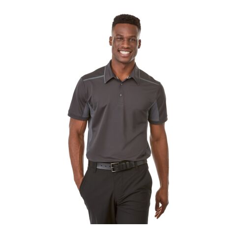 Men&#039;s ROYCE Short Sleeve Polo Standard | Black Smoke-Grey Storm | S | No Imprint | not available | not available
