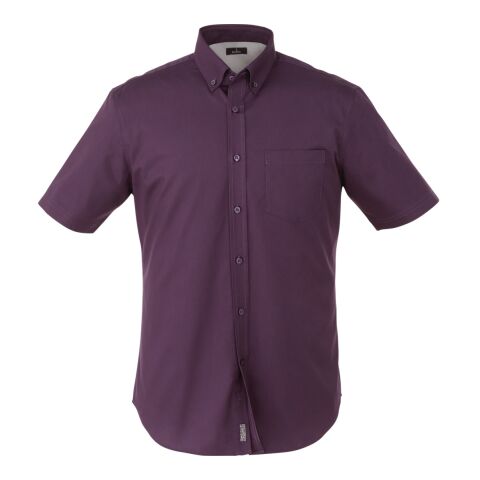 Men&#039;s STIRLING Short Sleeve Shirt Standard | Dark Plum | XL | No Imprint | not available | not available